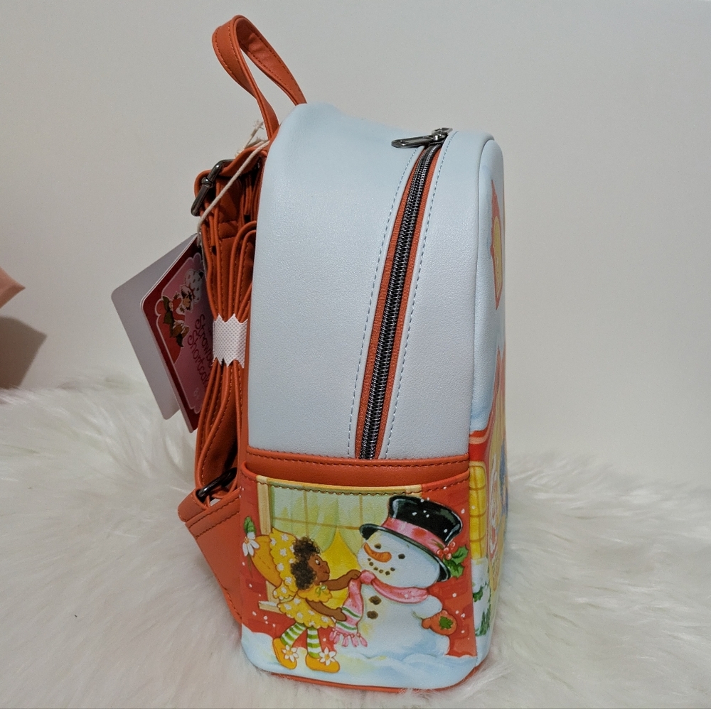 LAST PRICE DROP Loungefly Strawberry Shortcake & Friends Winter Mini Backpack! - Picture 4 of 10